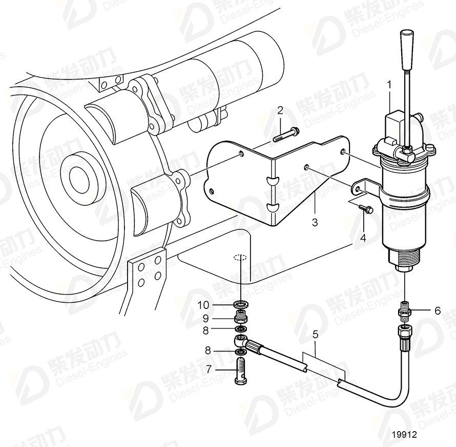 VOLVO Bracket 3838254 Drawing